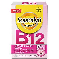 Supradyn Expert Dilaltı Tablet B12 Vitamini İçeren Takviye Edici Gıda 30 Tablet